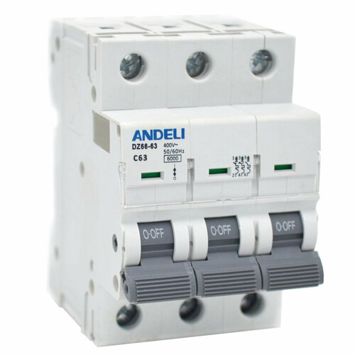 Авт. выкл. DZ66-63/3P 32A 6kA х-ка C (ANDELI)
