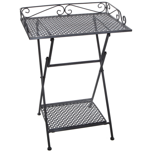 фото Edelman Сервировочный столик Триббиани 67*51*39 см складной, серый 1023708