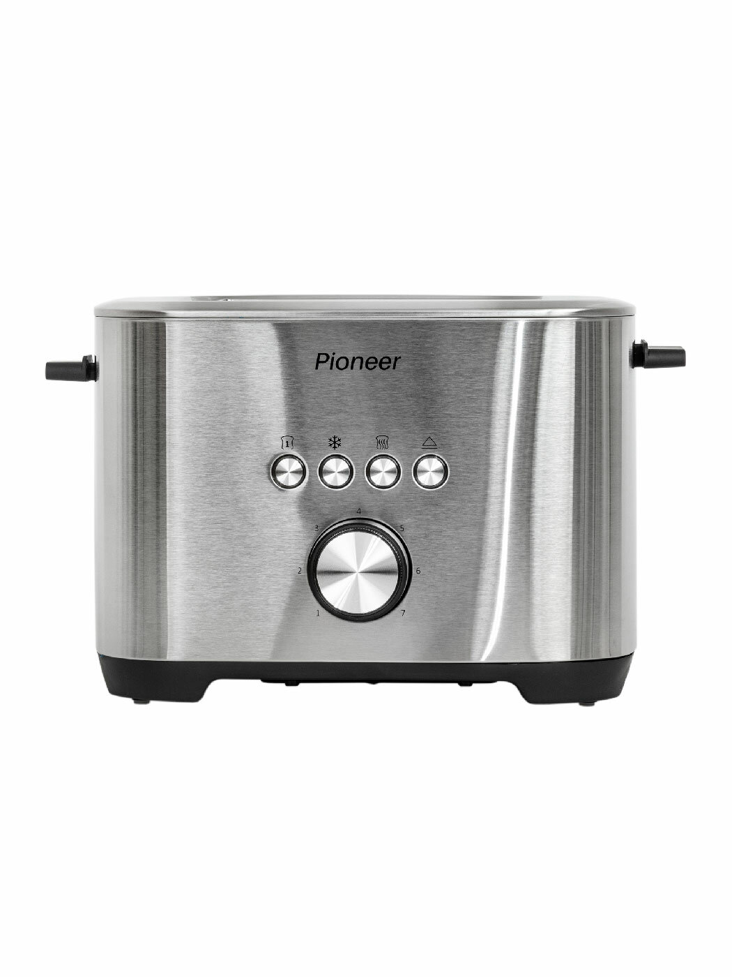 Тостер Pioneer на 2 тоста, 7 степеней поджаривания, подогрев и разморозка, автоцентрирование, решетка для подогрева булочек, 950 Вт - фотография № 8