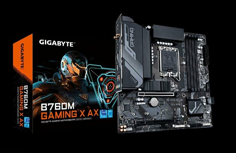 Материнская плата GIGABYTE Intel B760 LGA1700 MicroATX Memory DDR5 B760MGAMINGXAX1.2