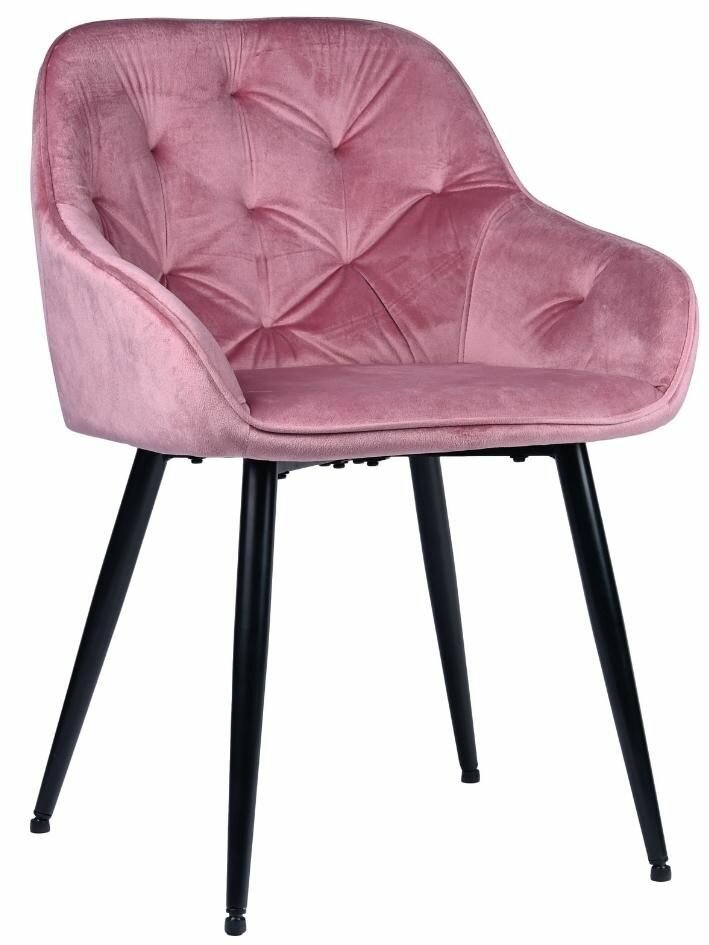Стул Ferrol мягкий кресло на кухню 1 штука цвет розовый