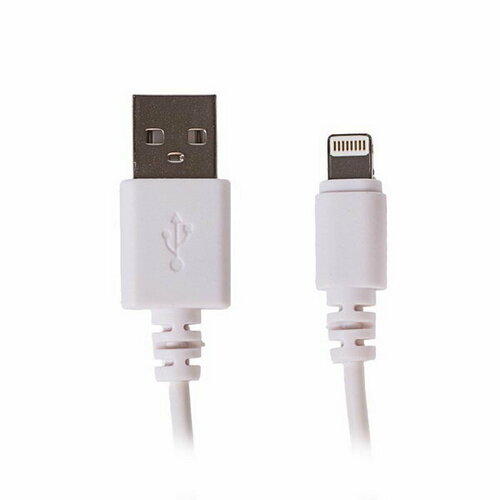 Кабель USB - Lighting, 2 А, 1 м, белый кабель belsis usb lighting 1 8 а 1 м белый 4294467