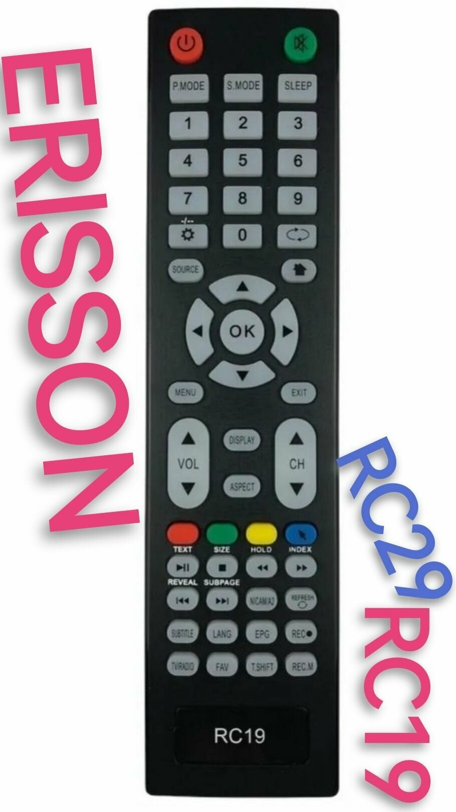 Пульт RC19(rc29) для ERISSON/эриссон телевизора