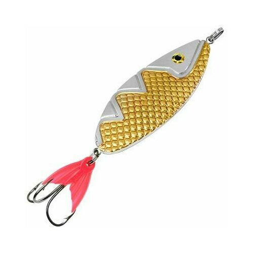 фото Блесна для рыбалки aqua спинка 42,0g цвет 06 (золото, серебро), 1 штука