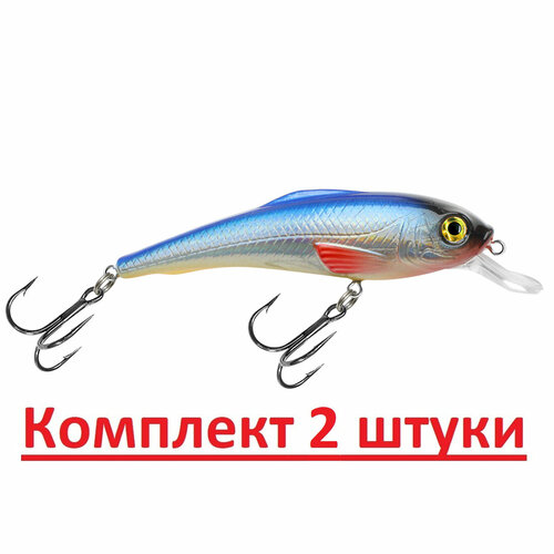 фото Воблер aqua танцор 90mm, 15.0g, цвет 015 (голубая спинка), 2 штуки