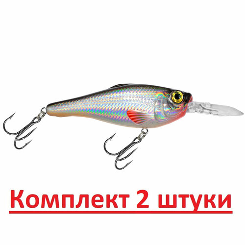 фото Воблер aqua shaman dr 95mm, цвет 023 (классика, плотва), 2 штуки