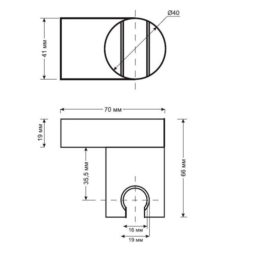 Держатель ESKO для душа, арт. SH405, ESKO