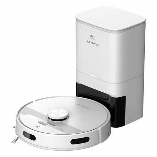 Робот-пылесос Polaris PVCRDC 6002 WIFI IQ Home, 45Вт, белый/белый
