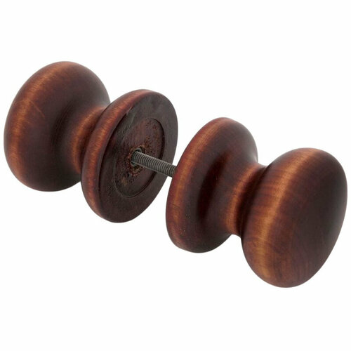 Ручка-кнопка, дерево (Подольск) БТ2 тёмная, матовый лак