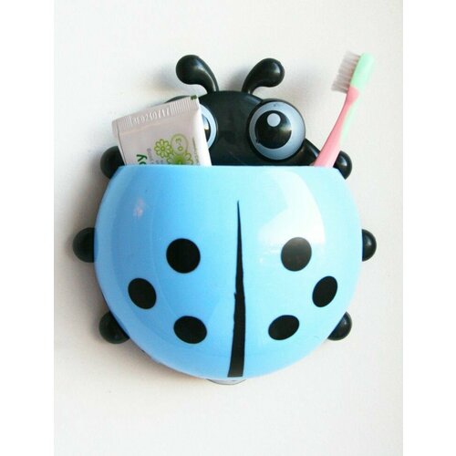 Держатель для зубных щеток на присоске Божья коровка