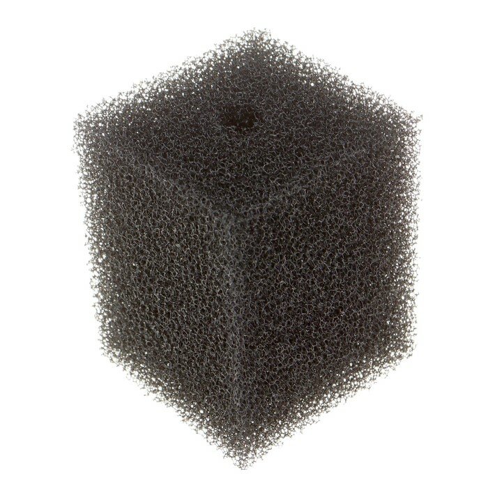 Губка прямоугольная для фильтра № 7, ретикулированная 30 PPI, 8 х 8 х 10 см, черная