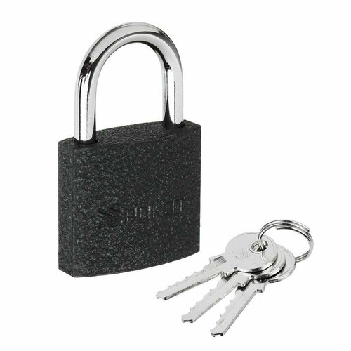 Замок навесной серый металл 32мм рокот 673-012 606₽