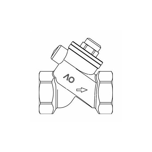 Обратный клапан Oventrop Ду 20, с уплотнением из EPDM, PN16, бронзовый, Арт. 1072106 обратный клапан oventrop с косой врезкой pn16 ду 25 бронза арт 1072008
