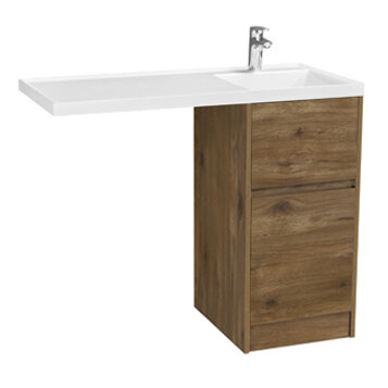 фото Тумба под раковину Aquaton Лондри 40 см 1A2670K1LHDR0, дуб рустикальный
