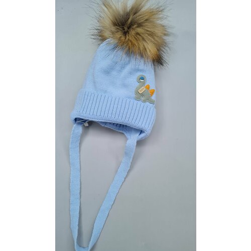 фото Шапка , размер 34, голубой lewa