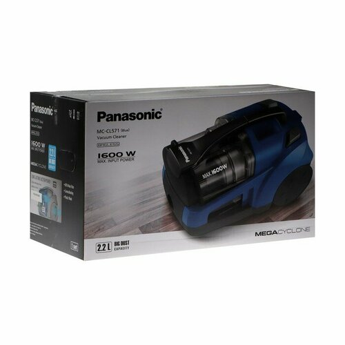 Пылесос PANASONIC MC-CL571-A149 контейнер 1600 Вт 22 л шнур 5 м 1706100₽