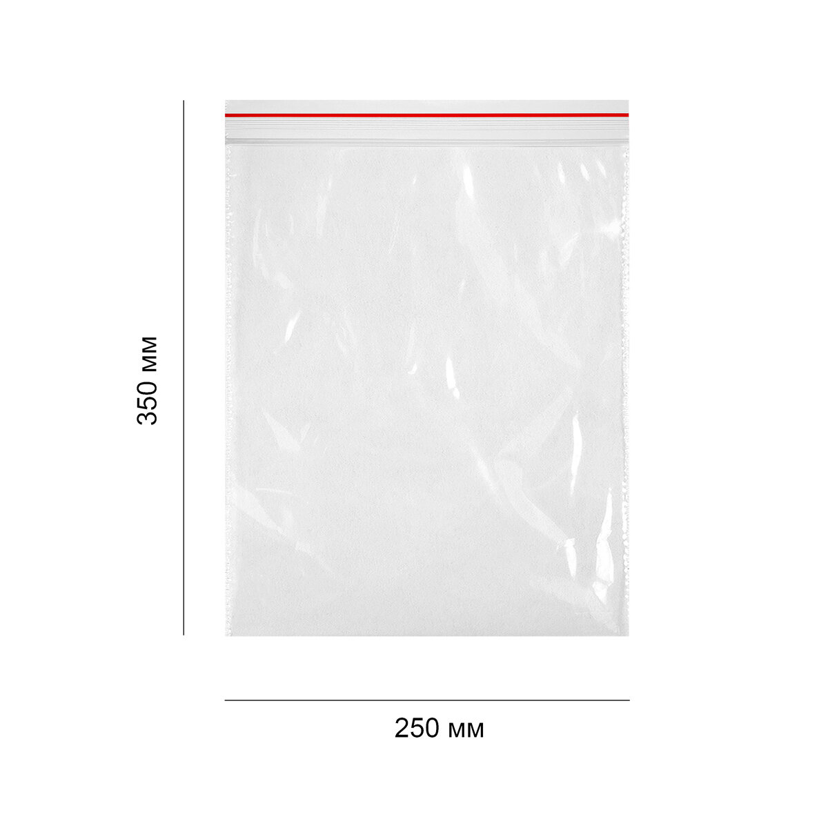 Пакет гриппер с замком зип лок 250*350 мм прозрачный, 100 шт - фотография № 2