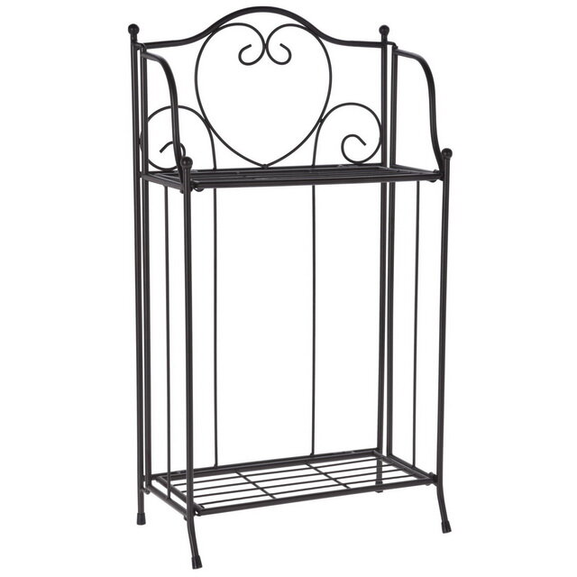 фото Koopman Металлический стеллаж для цветов Nerea 65*34 см черный 138000260