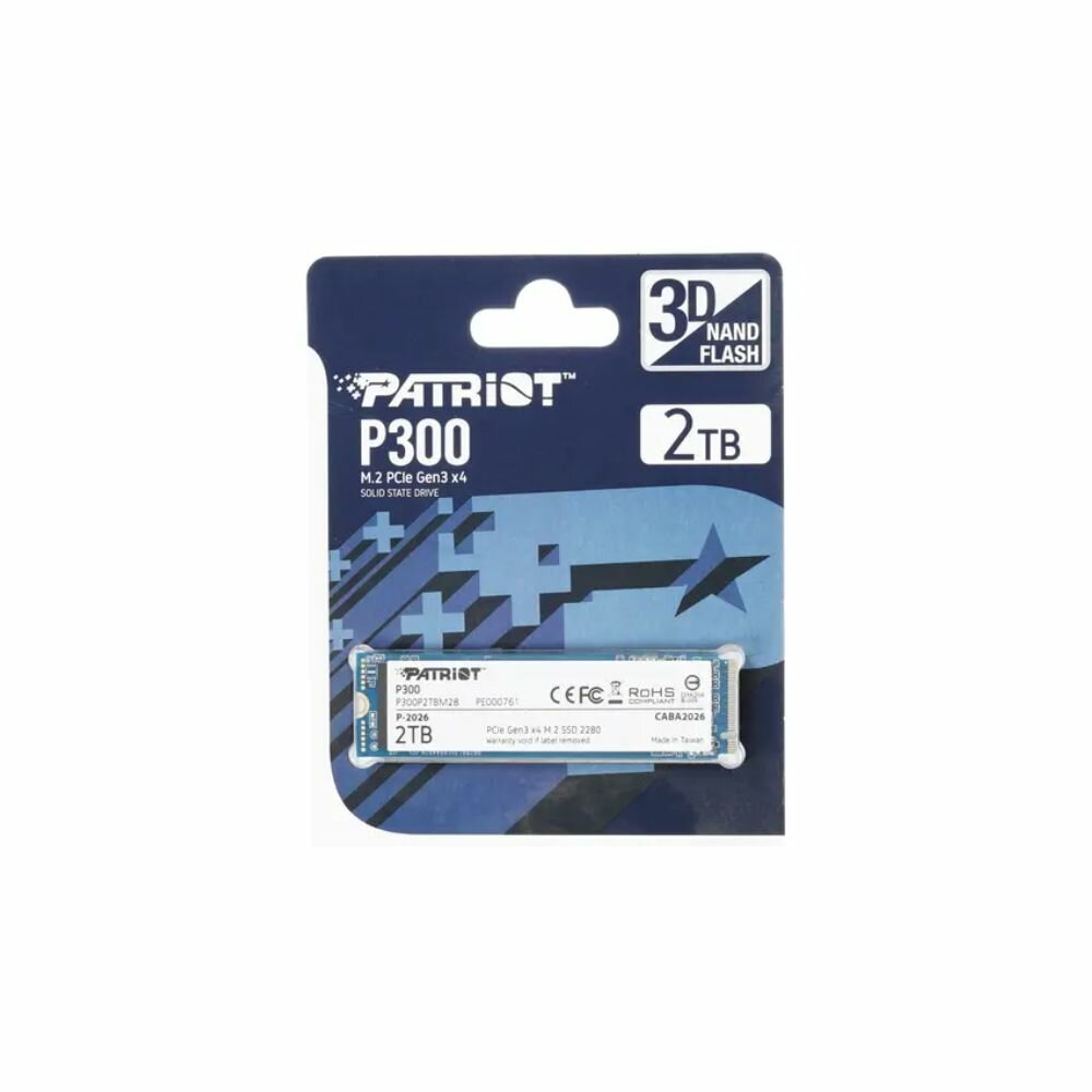 Накопитель SSD Patriot P300 2Tb (P300P2TBM28) Patriot Memory - фото №6