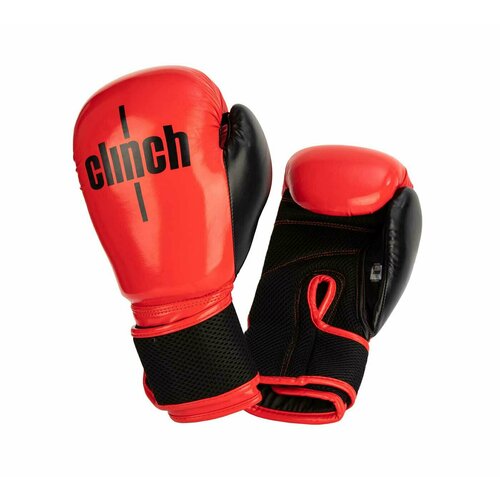 Перчатки боксерские Clinch Aero красно-черные (вес 12 унций)