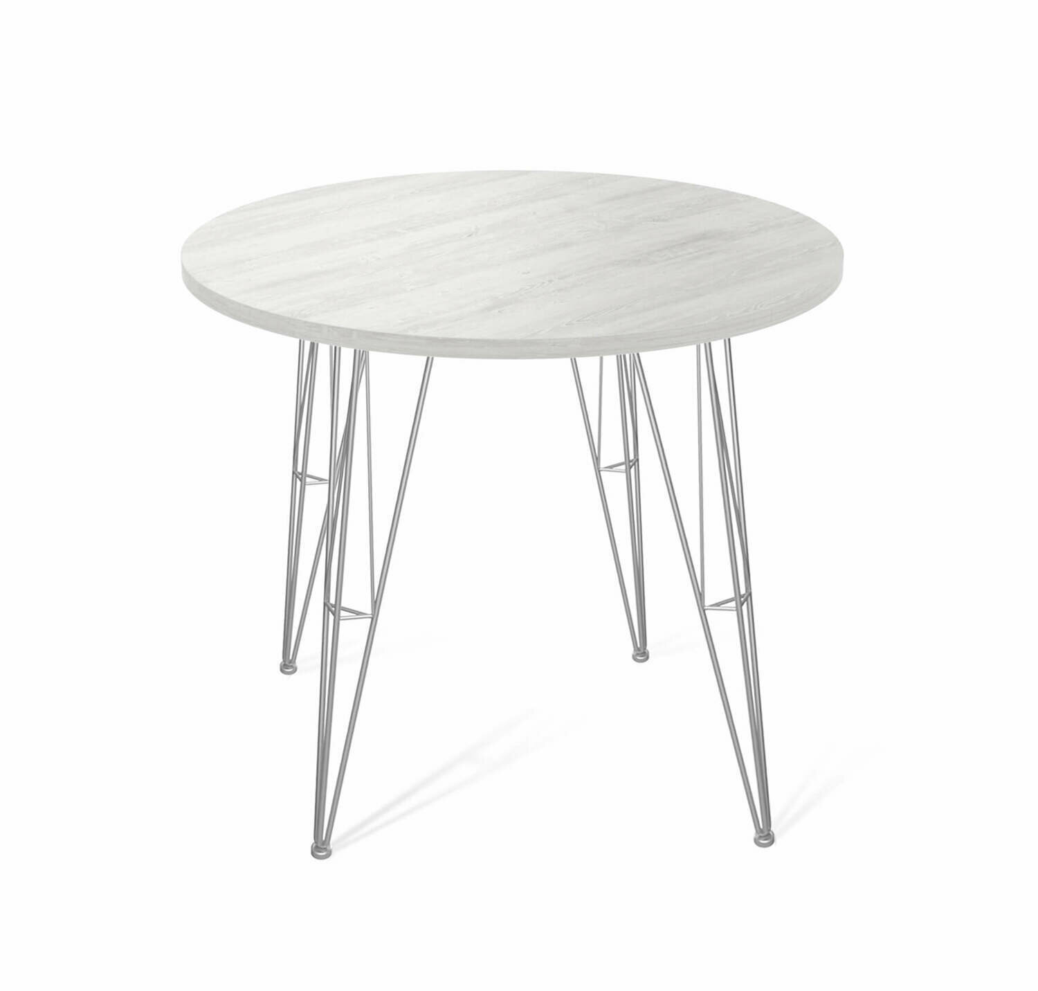 фото Стол Sheffilton SHT-T10/80 ЛДСП хром лак/сосна касцина