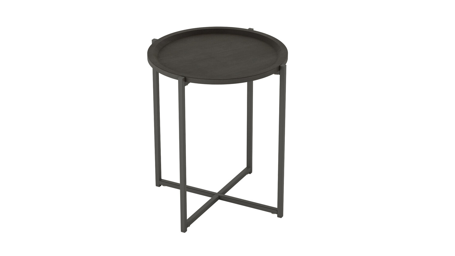 фото Стол журнальный Калифорния Бьерн Черный лофт/Черный