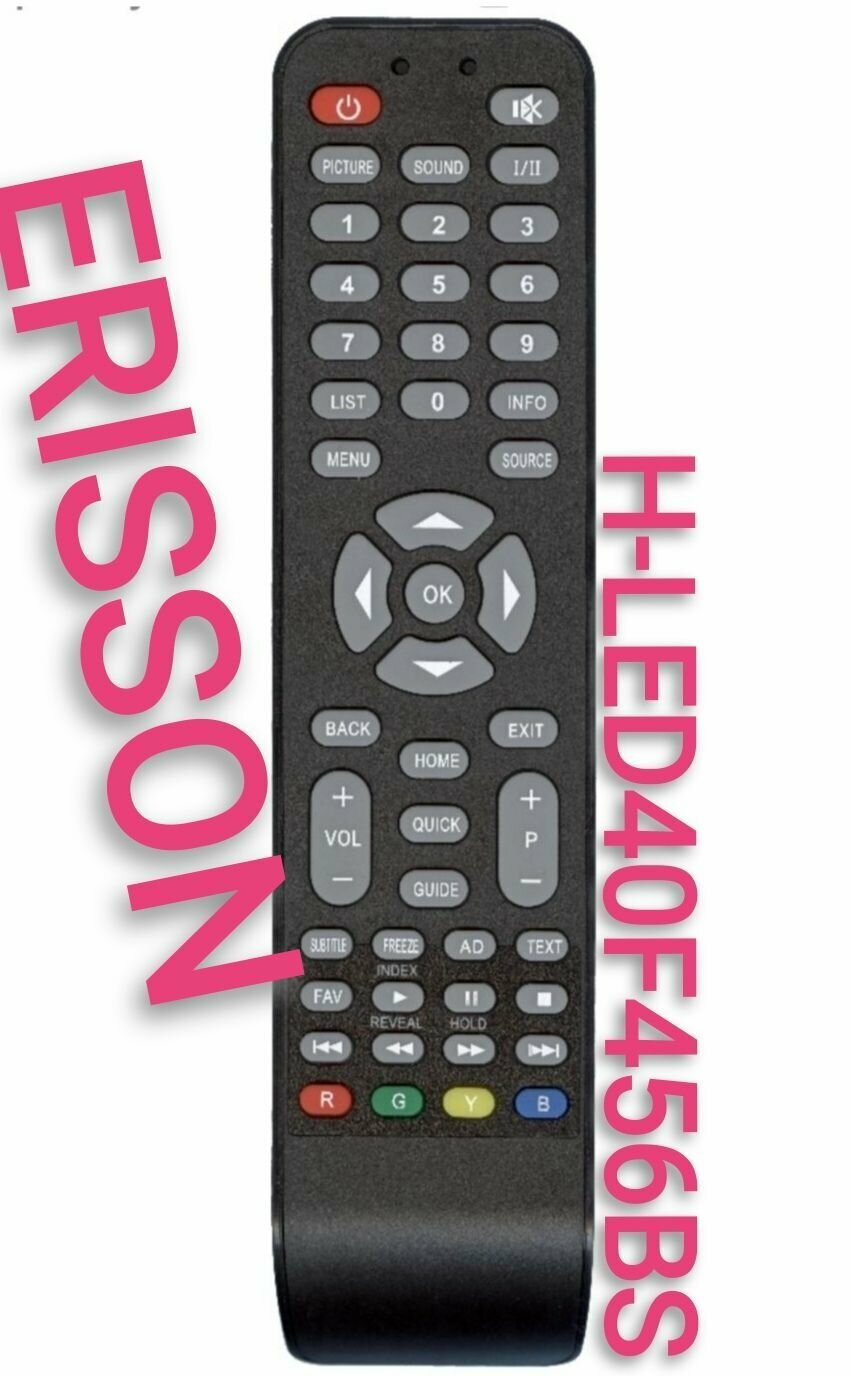 Пульт для ERISSON /эриссон телевизора H-led40f456bs