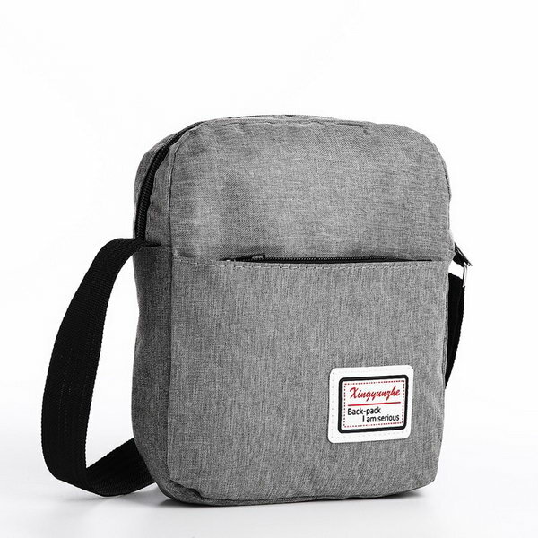 Рюкзак на молнии, с USB, 4 наружных кармана, сумка, пенал, цвет серый - фотография № 7