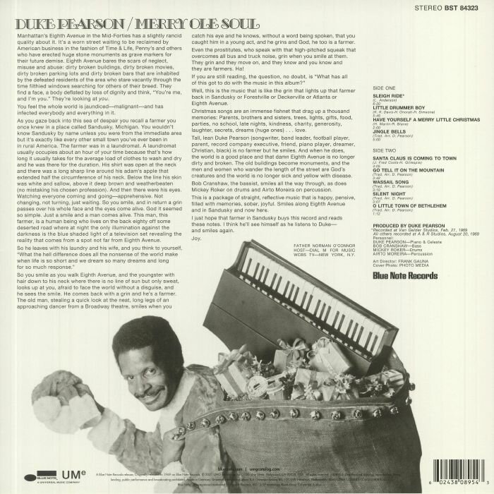 Pearson Duke "Виниловая пластинка Pearson Duke Merry Ole Soul" Мистерия звука - фото №2