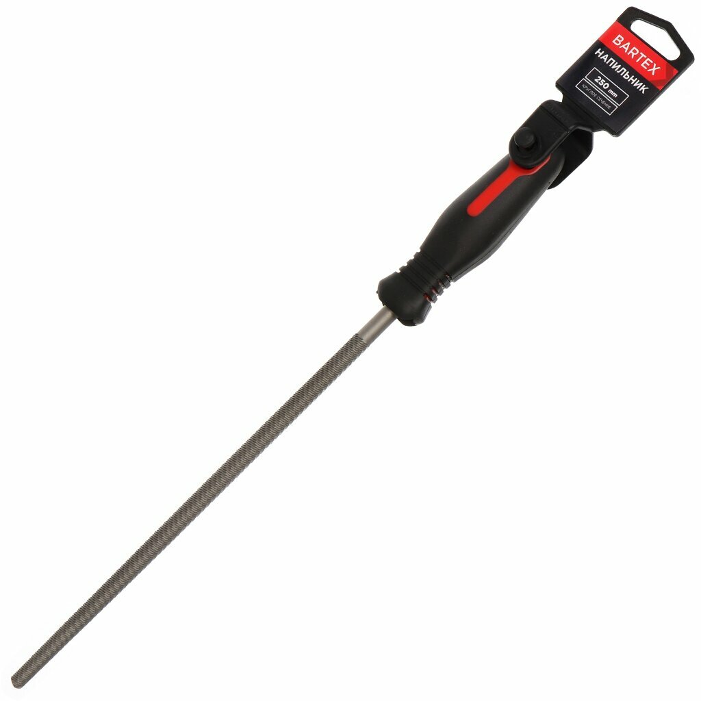 Напильник круглый 250 мм №2 пластиковая ручка Bartex 12010