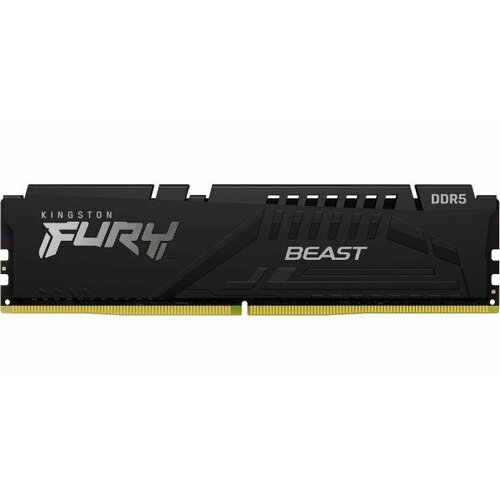 Оперативная память для компьютера 32Gb 1x32Gb PC5-44800 5600MHz DDR5 DIMM Unbuffered CL40 Kingston Fury Beast KF556C40BB-32 1361800₽