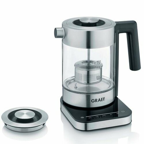 Чайник электрический Graef WK 350 2000 Вт нержавеющея сталь 1 л металлстекло 1314300₽