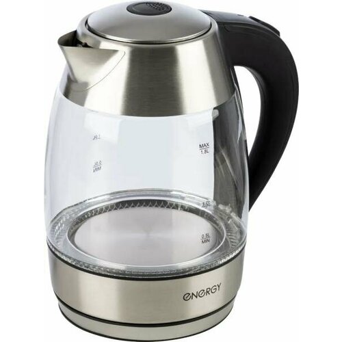Чайник электрический Energy E-255 2200 Вт чёрный нержавеющея сталь 18 л стекло 218200₽