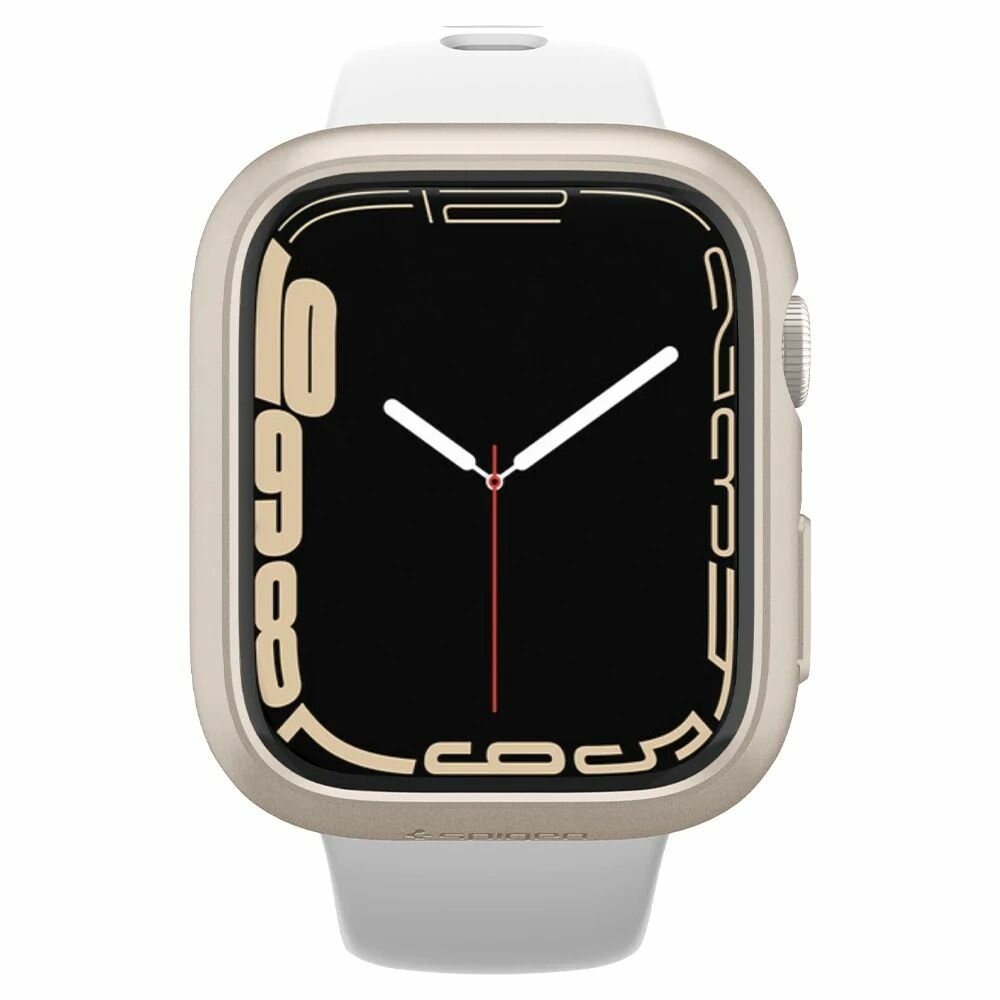 Клип-кейс SPIGEN для Apple Watch 8 / 7 (41mm) - Thin Fit - Серебристый - ACS04185