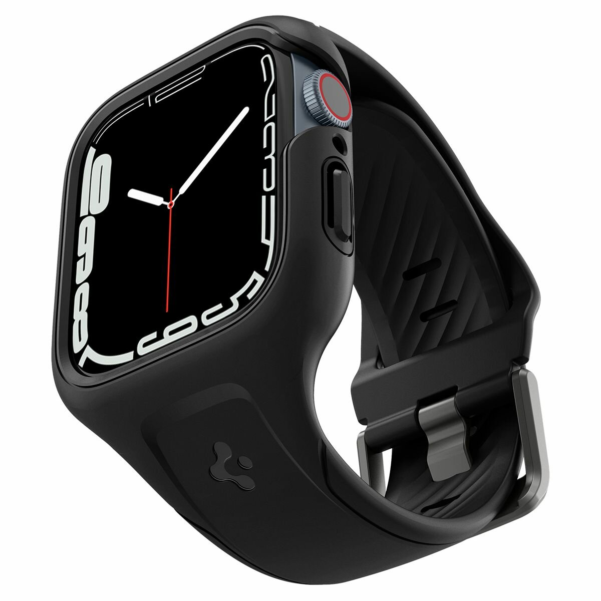 Чехол SPIGEN для Apple Watch 8/7 (41mm) - Liquid Air Pro - Черный - ACS04190 — фото 11