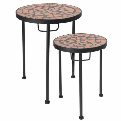 Koopman Комплект столиков для цветов Terra 32-38 см, 2 шт X75000250