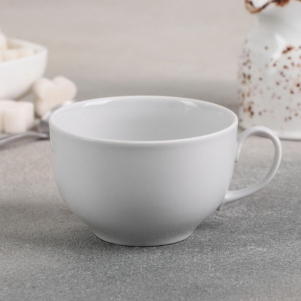 Чашка чайная фарфоровая "Янтарь", 210 мл, d=8.3 см