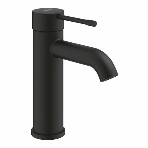 фото Смеситель для раковины grohe essence s, без сливного гарнитура, фантомный чёрный 24172kf1