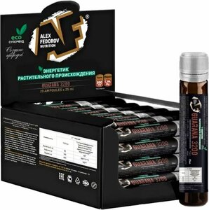 Фото Энергетики Alex Fedorov Nutrition Guarana 3200 (Ампула 25 мл) Малина