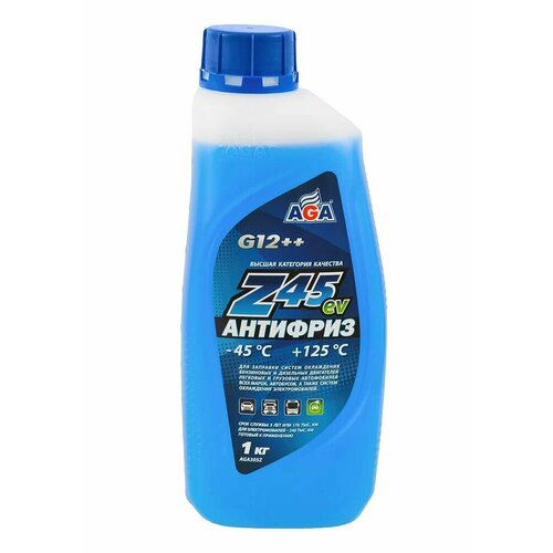 Антифриз (синий) готовый к применению, -45С, 1кг, G-12++ AGA ANTIFREEZE AGA-Z45ev, PREMIX (AGA305Z) 