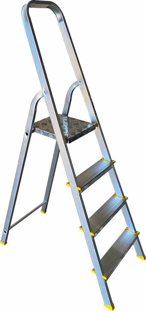 фото Стремянка С Анодированным Покрытием Alumet Серии Ара 4 Ступени