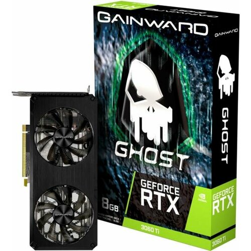 Видеокарта Gainward nVidia GeForce RTX 3060 Ti Ghost V1 PCI-E 8192Mb GDDR6 256 Bit Retail NE6306T019P2-190AB 4690000₽