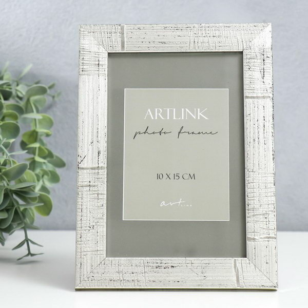 фото Фоторамка пластик "Marta" 10х15 см, серебро