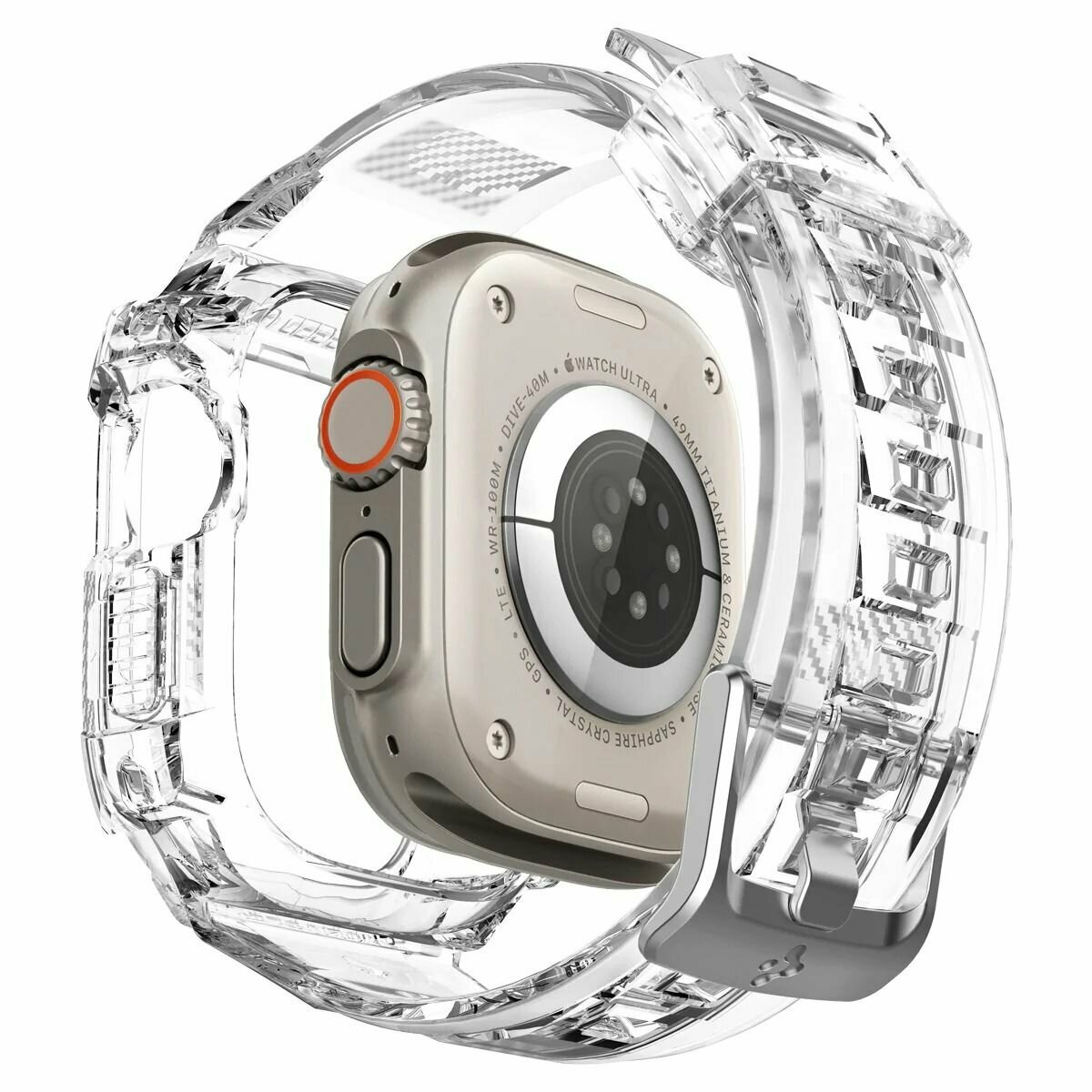 Чехол SPIGEN для Apple Watch Ultra (49 mm) - Rugged Armor Pro - Прозрачный - ACS05461