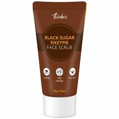 Энзимный скраб для лица с черным сахаром Thinkco Black Sugar Enzyme Face Scrub очищающий сахарный скраб для лица thinkco black sugar enzyme face scrub 50 г