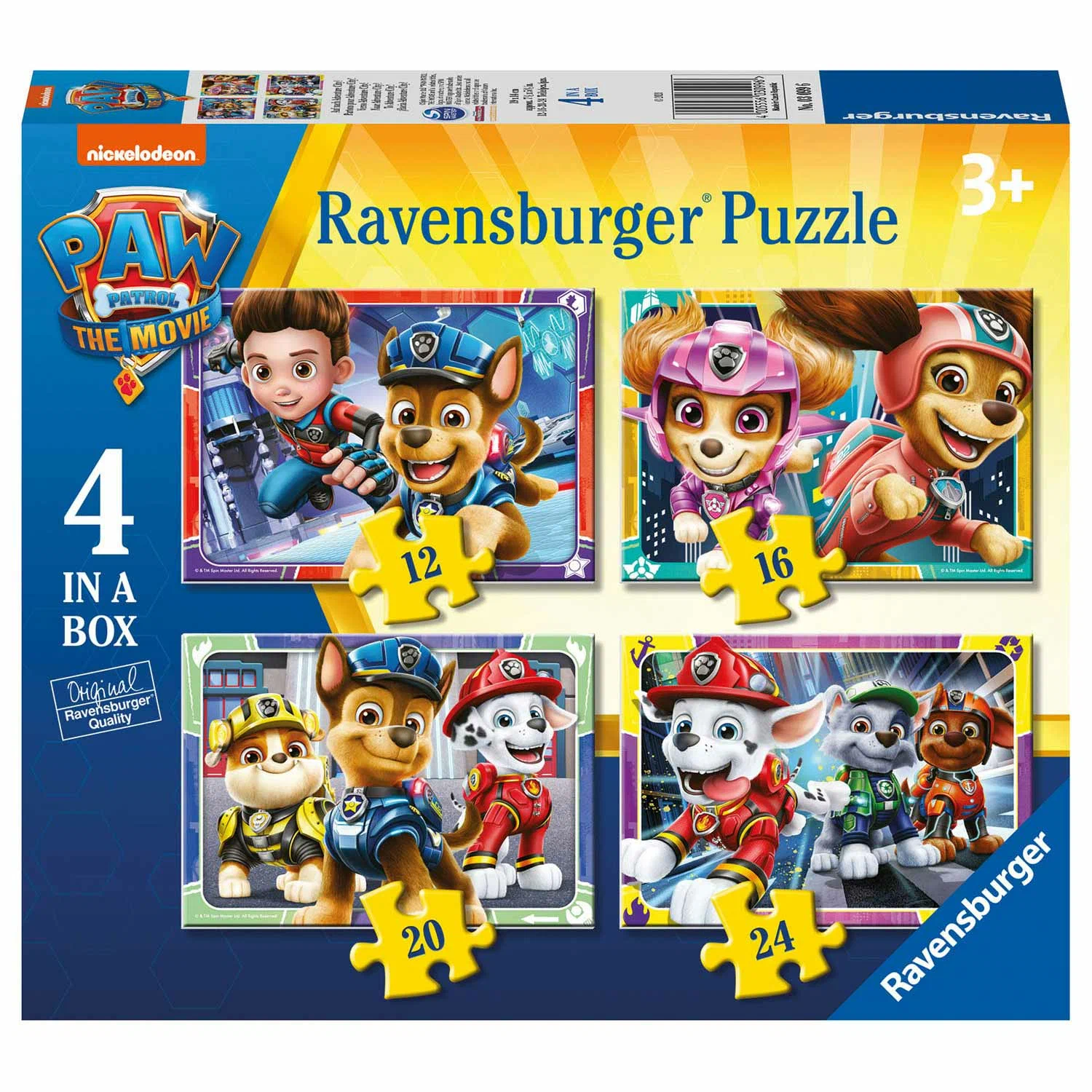 Ravensburger. Пазл карт. 4 в1 "Щенячий патруль" арт.03099 03099