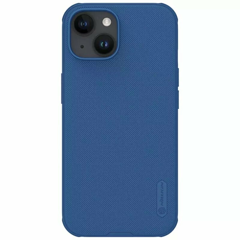 Накладка Nillkin Frosted Shield Pro пластиковая для iPhone 15 Blue (синяя)