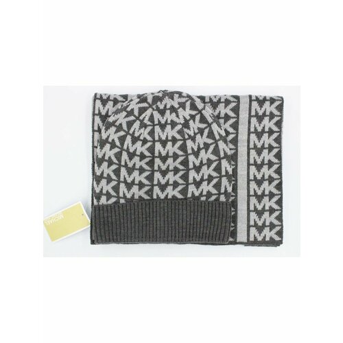 фото Шапка бини michael kors, размер onesize, серый