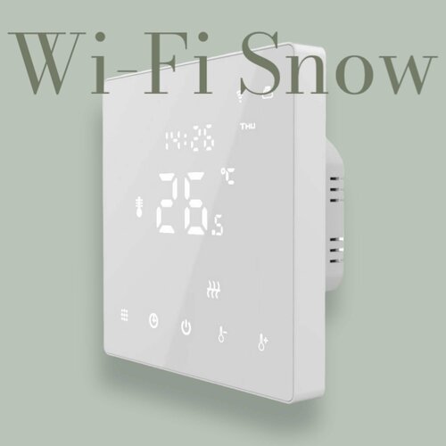 Терморегулятор Warmlife Snow Wi-Fi (белый дисплей)