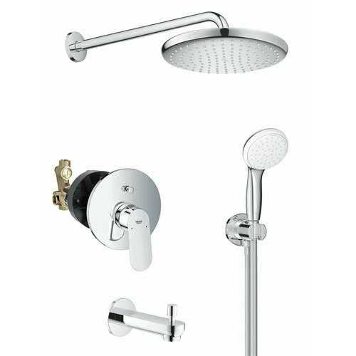 Душевая система с изливом для ванны Grohe Eurosmart Cosmopolitan Professional 250, хром